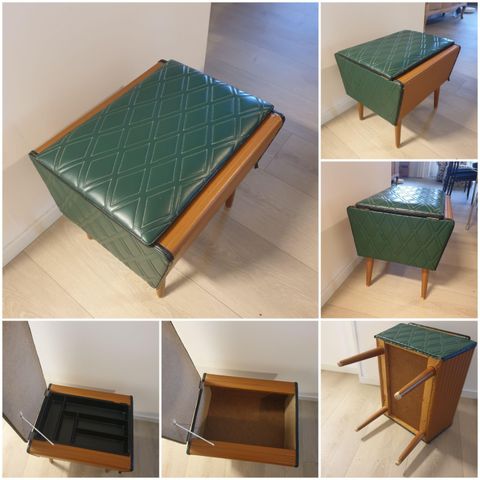 VINTAGE/RETRO " KRAKK  - SY-SKRIN " MED TEAK BEIN