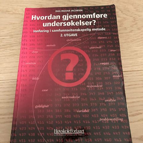 Hvordan gjennomføre undersøkelser? (Dag Ingvar Jacobsen, 2. utg)