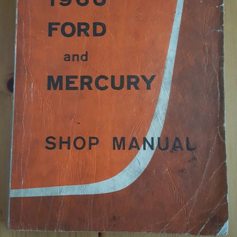 1966 Ford og Mercury Shop Manual til Salgs.