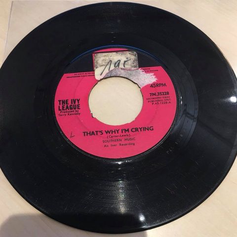 The Ivy League – That's Why I'm Crying (7", Single, Pus 1965)