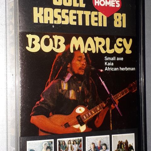 2 KASSETTER.GULL KASSETTEN 81.BOB MARLEY.