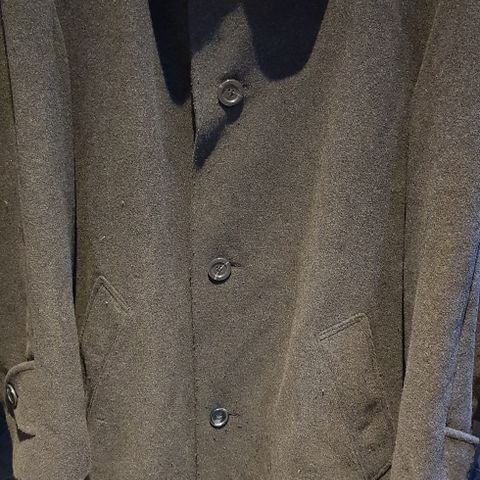 BUGATTI men's wool coat herre ull frakk size S (size 46)