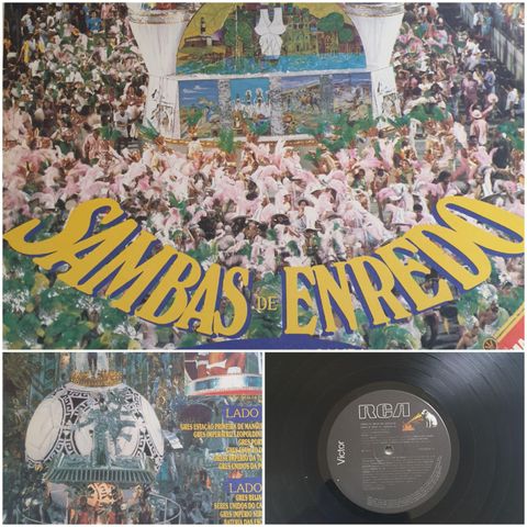 VINTAGE/RETRO LP-VINYL "SAMBAS DE ENREDO/CARNAVAL 1987"