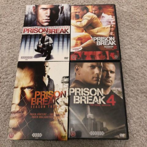 Prison Break sesong 1-4 DVD