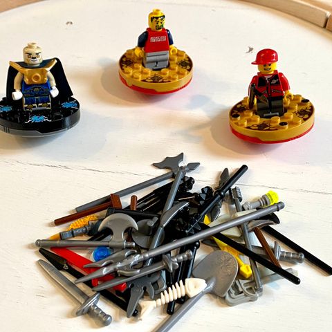 3 stk Ninjago "battle" med tilbehør