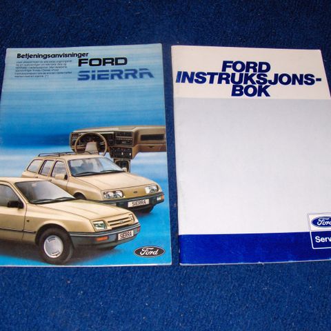 NOS instruksjonsbok Ford Sierra