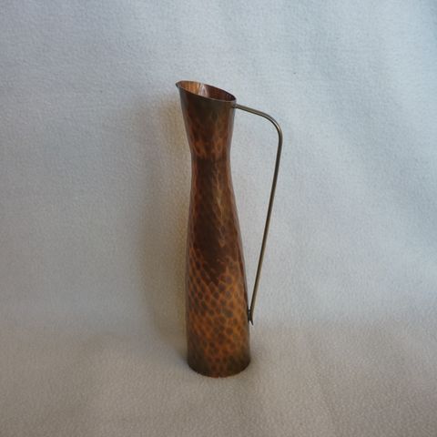 1950`s Egro, Sveits - Håndlaget kobber vase/kanne/mugge.