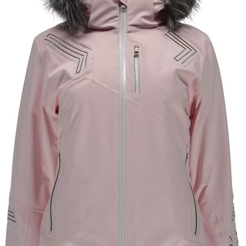 Spyder Skijakke/ jacket M (38) Hera with Fur Insulated Waterproof light pink