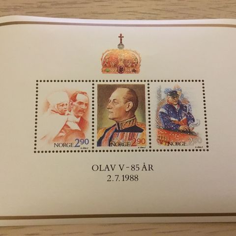 Pakke med postfriske frimerker