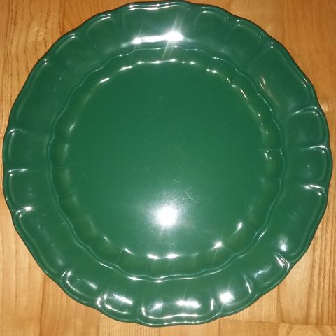 Stort Grønt  Vintage Serveringsfat i keramikk.