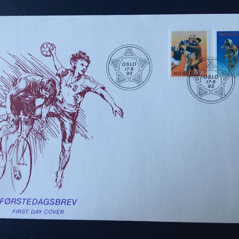 Norge 1993 FDC Sportsutgaver VM'93   NK 1178-1179