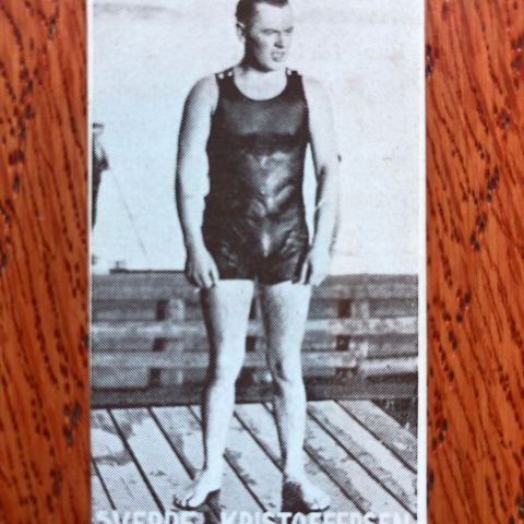 Sverre Kristoffersen Svømming 400 meter kort 1930 Tiedemanns Tobak