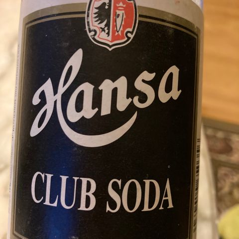 Hansa Club Soda fra 1984