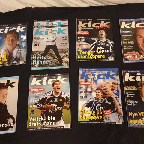 SAMLEOBJEKT : Herlig samling av Viking magasinet Kick (sjelden sjanse)