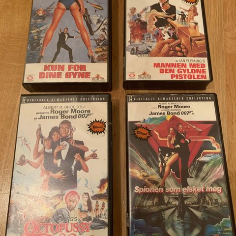 VHS filmer - James Bond, Ringenes herre, Dead man walking ++