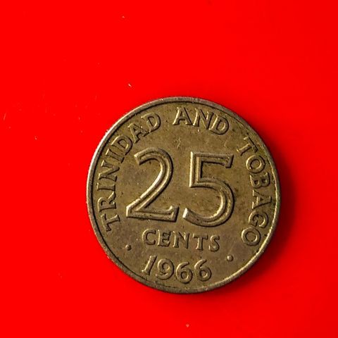 Trinidad & Tobago 25 cent 1966 (1567C)