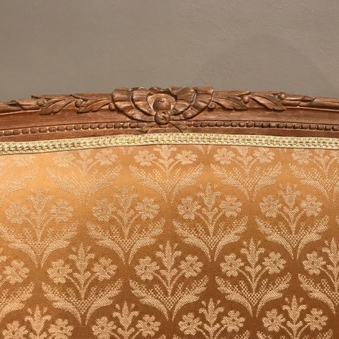 Antikk sofa Louis Seize - ullbrokade