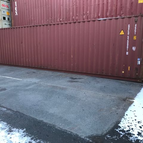 PÅ LAGER: Brukte 40 ft HC container. Oslo