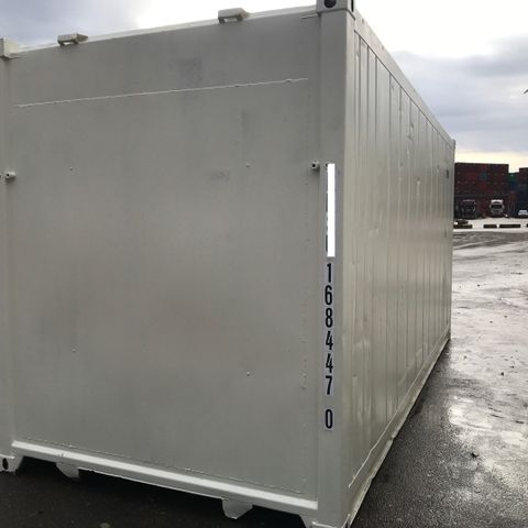 Brukt 20 ft kjøl/fryscontainer uten aggregat. AS IS