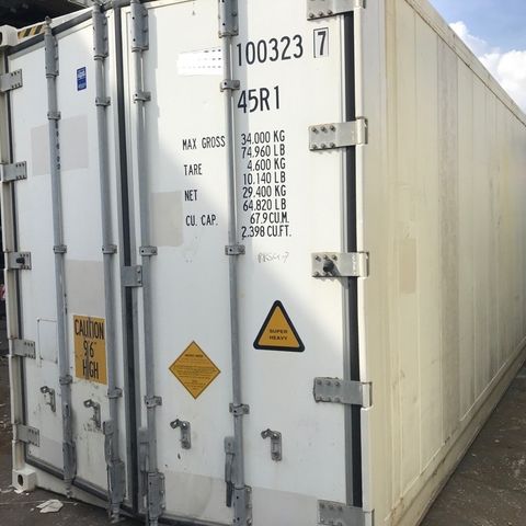 Brukt 40 ft HC Kjøl/frys/varmecontainer. AS IS