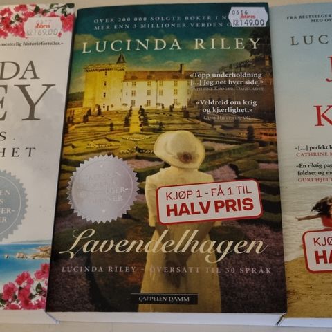 3 Lucinda Riley bøker