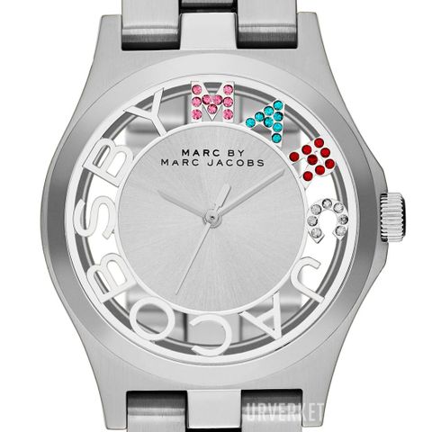 Helt ny klokke Marc by Marc Jacobs Henry Skeleton Sølvfarget/Stål Ø40 mm