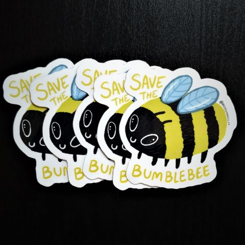 5 stk Save the bumblebee klistremerke