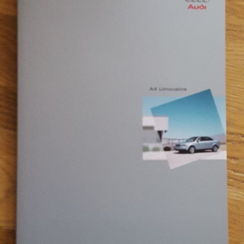 Brosjyre Audi A4 2001