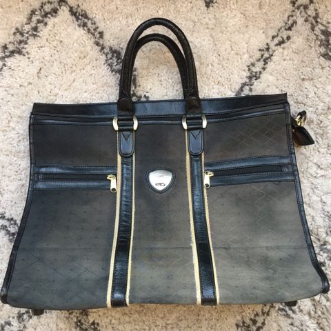 Stor vintage herreveske /bag fra 50 eller 60 tallet.