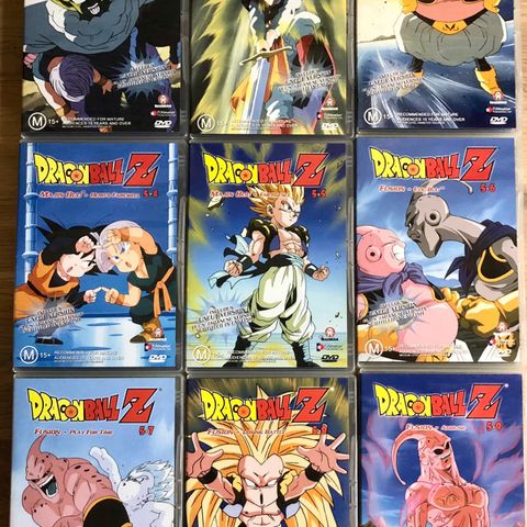Dragon Ball Z 👉🏼KOMPLETT SESONG 5 DVDer SELGES SAMLET!! … 🔥SOM NY!!🚨Ny pris!!