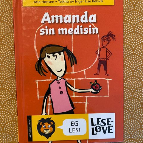 Amanda sin medisin. Leseløve.