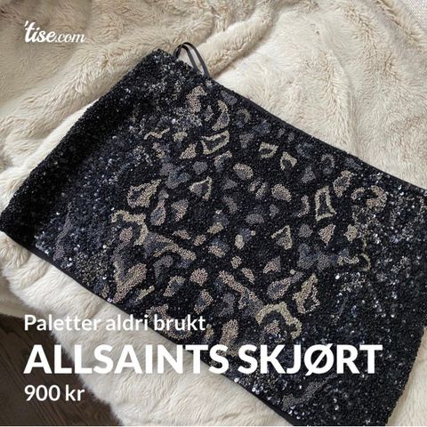 All saints skjørt perler og paletter