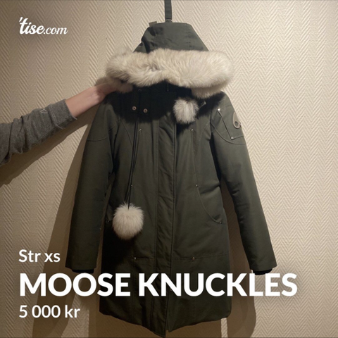 MOOSE KNUCKLESS parkas SOM NY 👌selges str xs