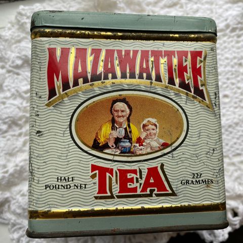 Mazawattee teboks - vintage/antikk