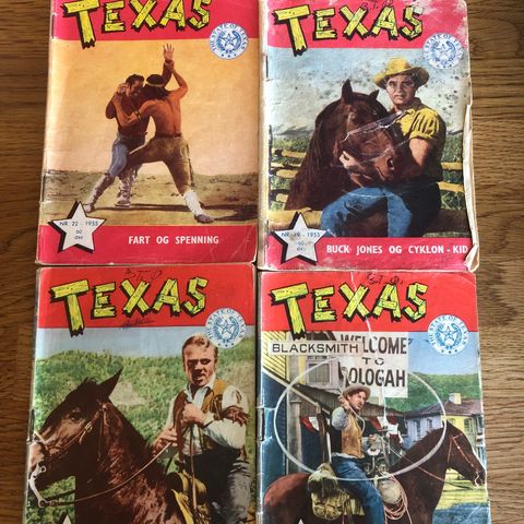 Texas 1955-1959 - 9 stk for kr. 150,-