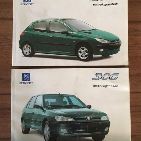 instruksjonsbok Peugeot 206 og 306