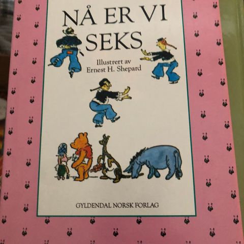 A A Milne sin bok Nå er vi seks til salgs.