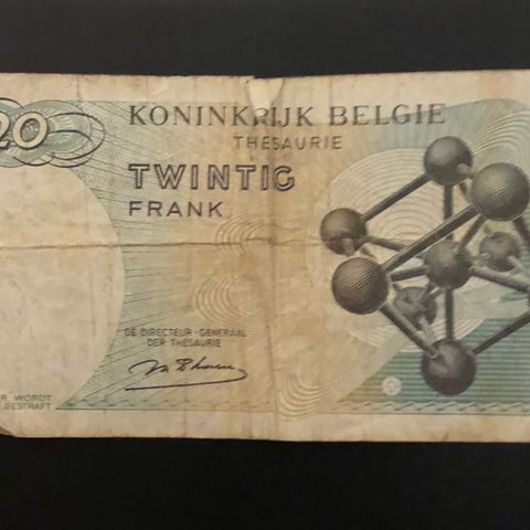 To sedler, Belgia fra 1960 Tallet. (125L)