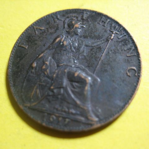 Farthing 1917 england