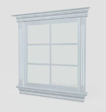 Vannbrett og vinduslister for klassisk vindusomramming, fra Sjølingstad