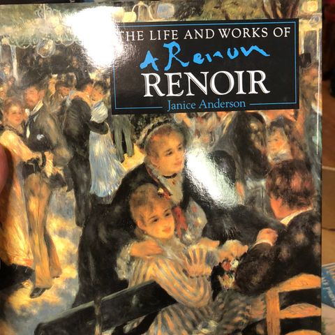 Kunstbok Renoir til salgs.