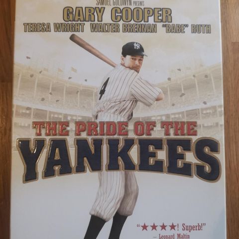 The Pride of the Yankees (DVD, region 1, ny i plast, 1942)