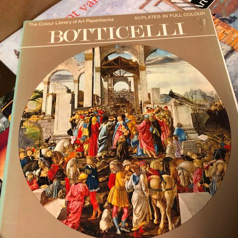 Botticelli en kunstbok til salgs.