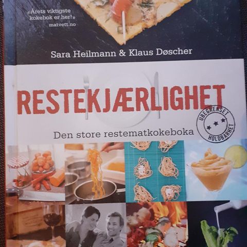 RESTEKJÆRLIGHET - den store restematkokeboka. SOM NY!