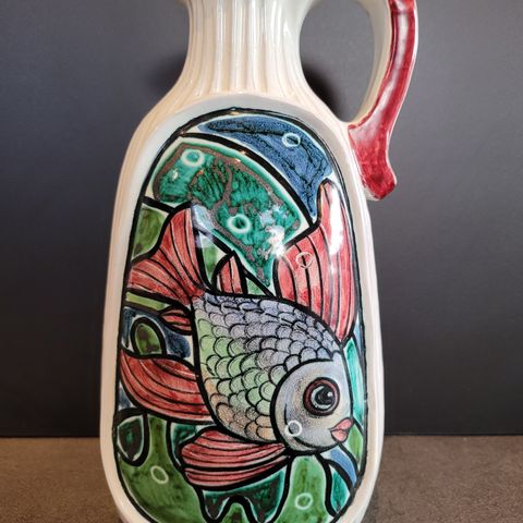 ERIK PLØEN - FISK - KANNE - VASE