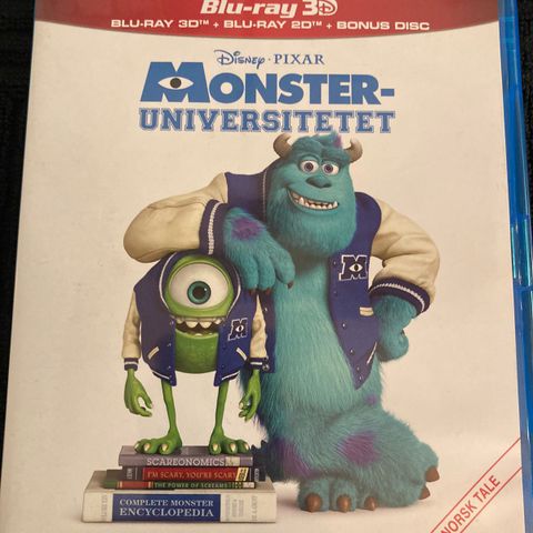 Monster Universitetet (blu ray 3D + blu ray+ bonus)
