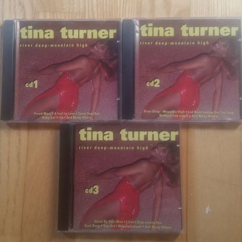 3 Tina Turner CD. ( River deep-mountain high ) med Ike Turner