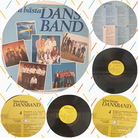 VINTAGE/RETRO LP-VINYL "VÅRE BASTA DANS-BAND 4"