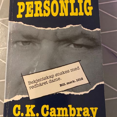 Bill. merk. personlig * C. K. Cambray