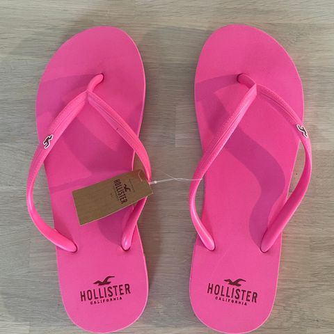 Hollister & Co flip flops i rosa, str. 38/39